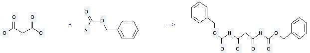 Benzyl carbamate can be used to produce Malonyl-di-benzylurethan at the temperature of 100 - 110 °C